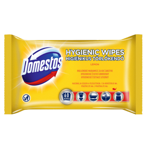 Domestos Higiénikus Törlőkendő Lemon
