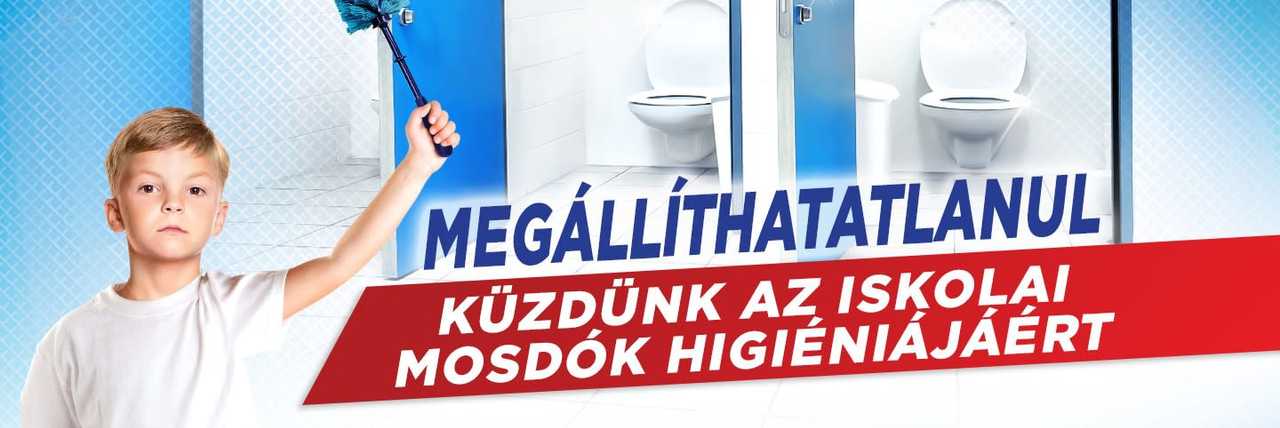 Domestos kampány 2020 - Megállíthatatlanul küzdünk az iskolai mosdók higiéniájáért