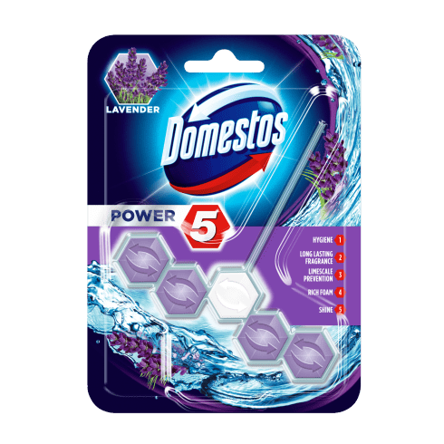 Domestos power5 wc frissítő blokk lavender