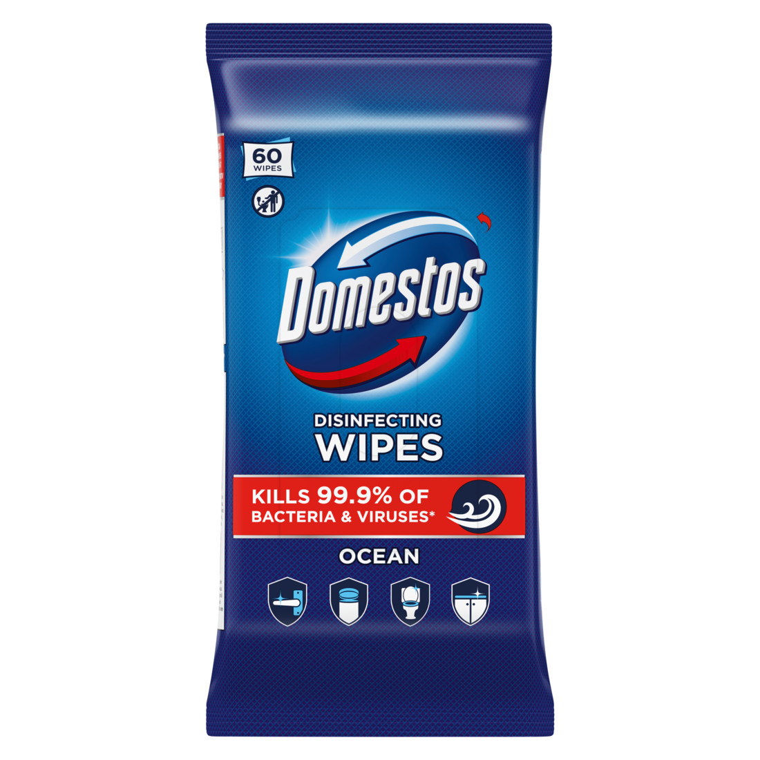 Domestos Higiénikus Törlőkendő Ocean