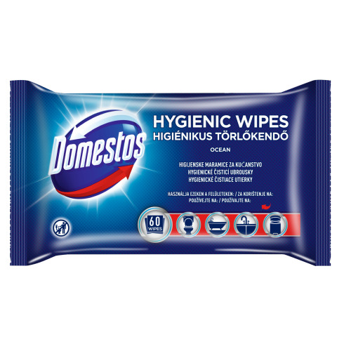 Domestos Higiénikus Törlőkendő Ocean