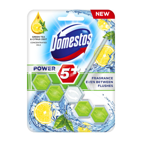 Domestos power5+ wc frissítő blokk zöld tea & citrus