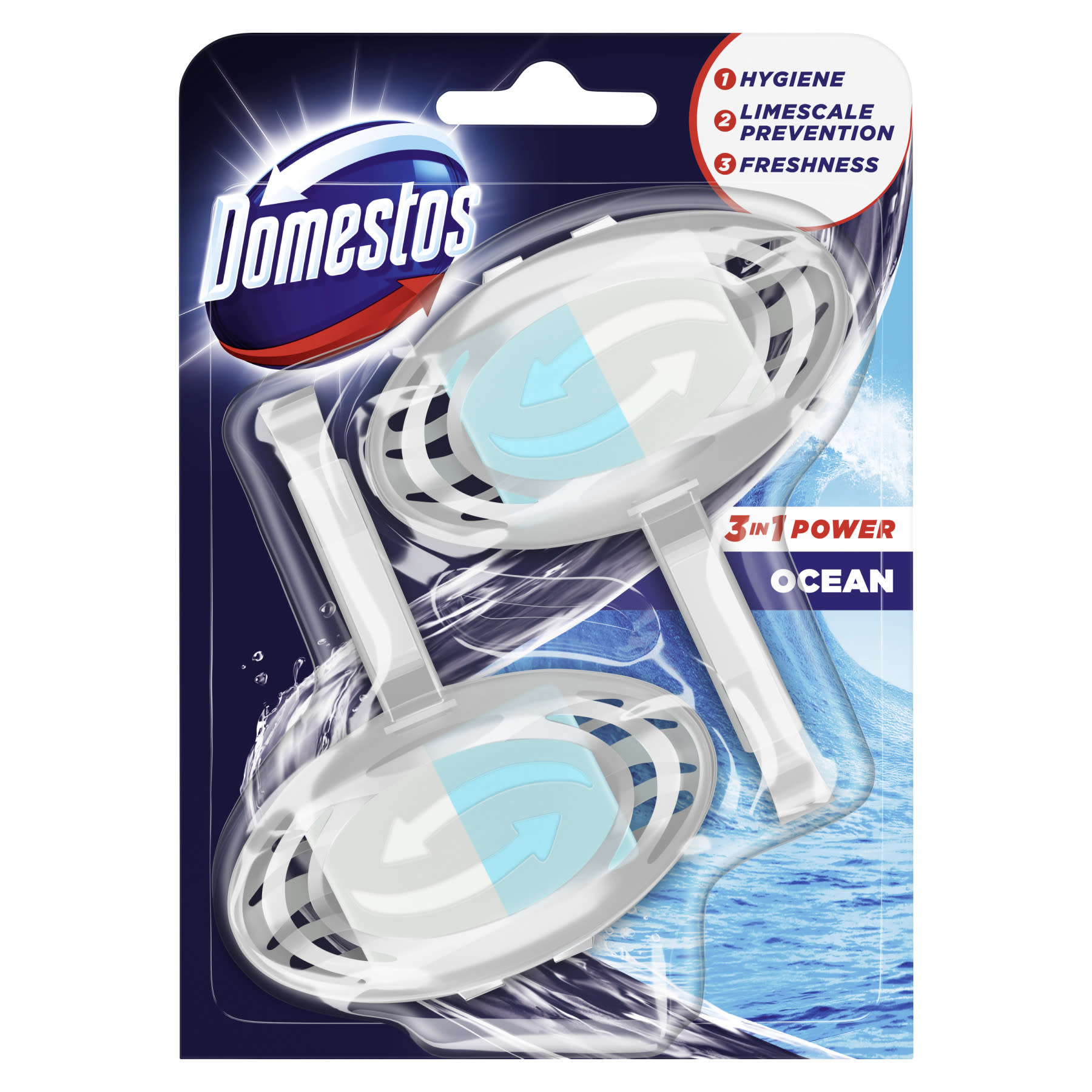 Domestos 3in1 kosaras wc rúd óceán