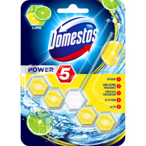 Domestos power5 wc frissítő blokk lime