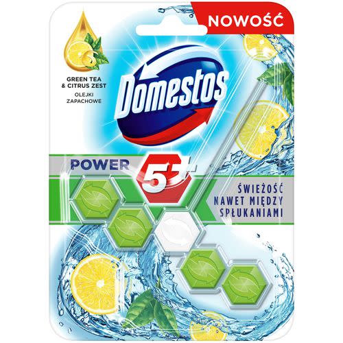 KOSTKA TOALETOWA DOMESTOS POWER5+ GREEN TEA & CITRUS 1X55G