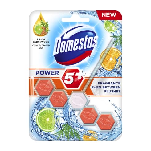 Domestos power5+ wc frissítő blokk lime & cédrus