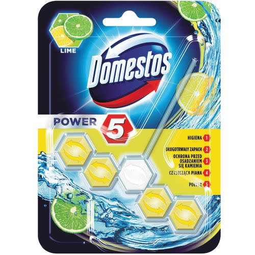 KOSTKA TOALETOWA DOMESTOS POWER5 LIME 1X55G