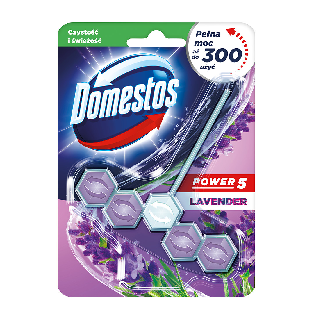 Domestos power5 wc frissítő blokk lavender