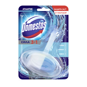 Блок гигиенический для унитаза 3в1 Domestos Атлантик