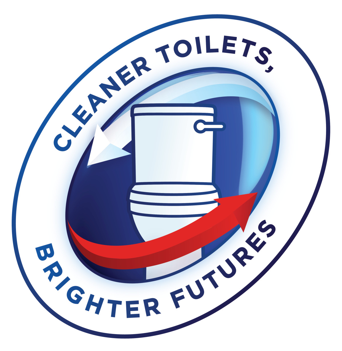 Cleaner Toilets, Bright Futures logo