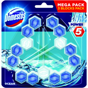 Domestos power5 wc frissítő blokk ocean