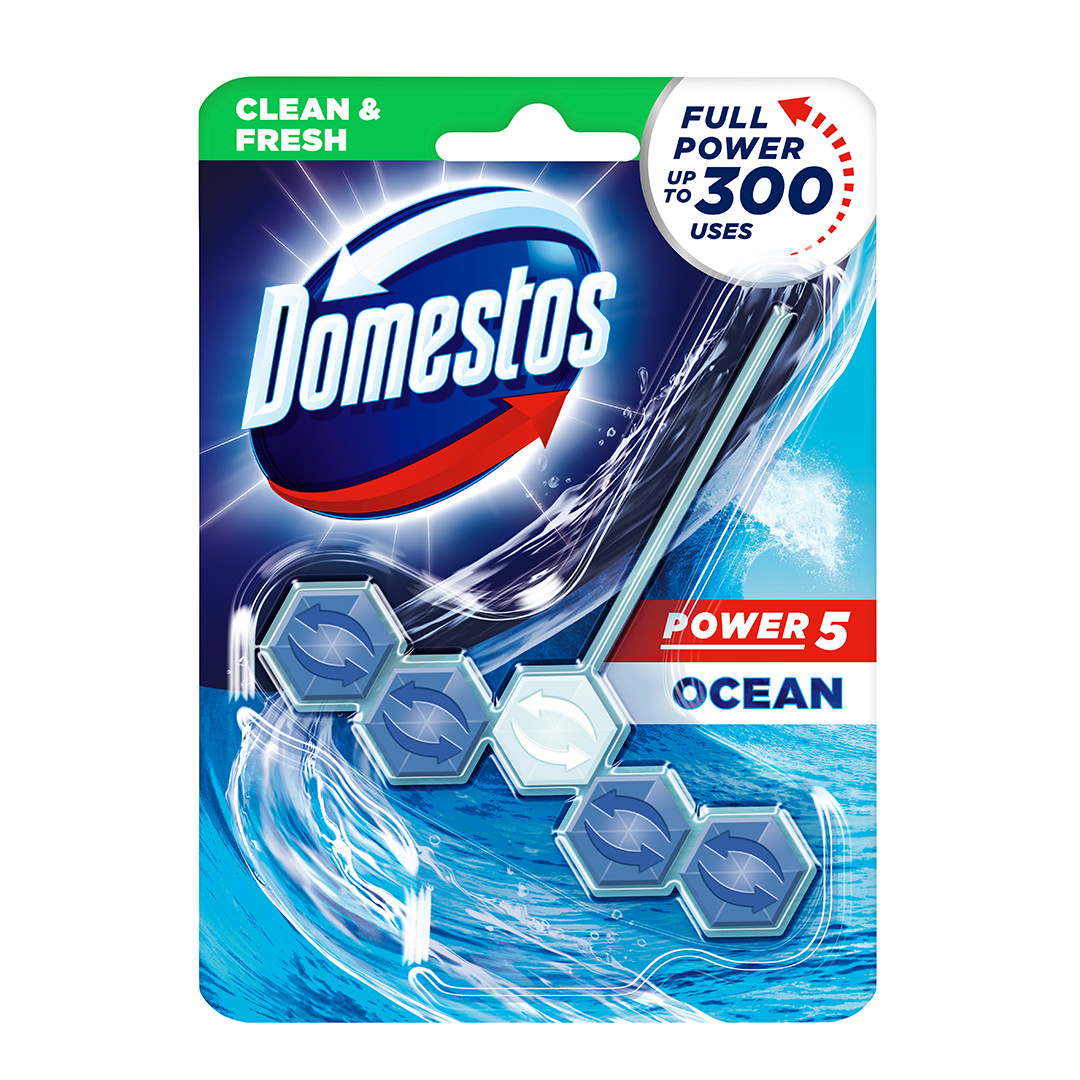 Domestos power5 wc frissítő blokk ocean