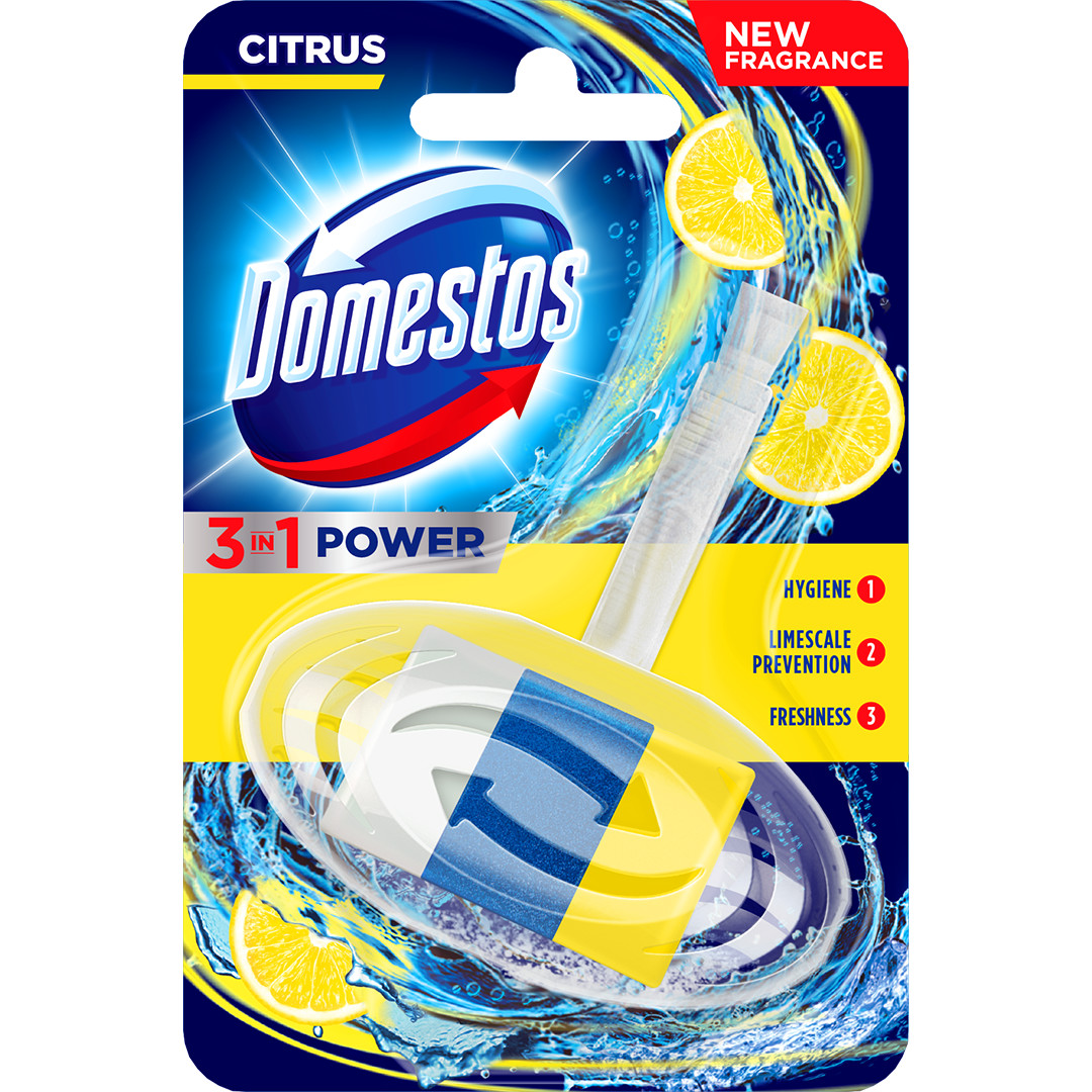 Domestos power5 wc frissítő blokk lime