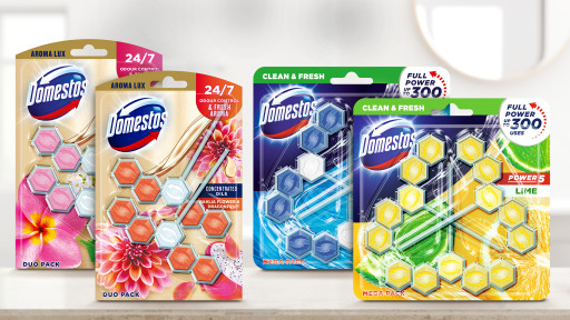 Domestos blokk a WC-ben