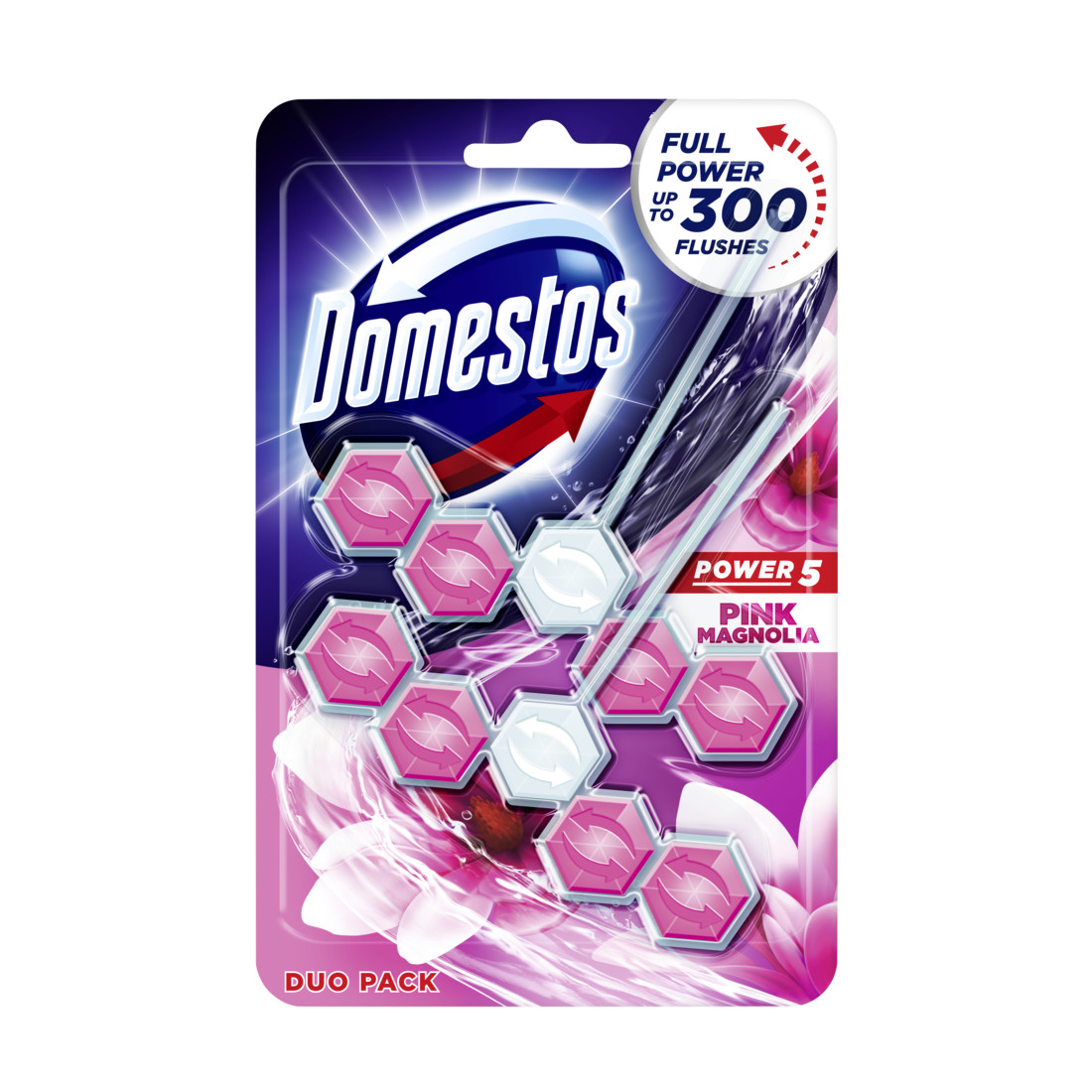 Domestos power5 wc frissítő blokk pink magnolia