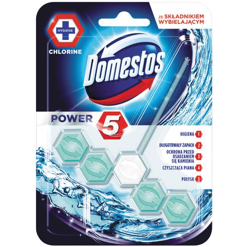 KOSTKA TOALETOWA DOMESTOS POWER5 CHLORINE 1X55G