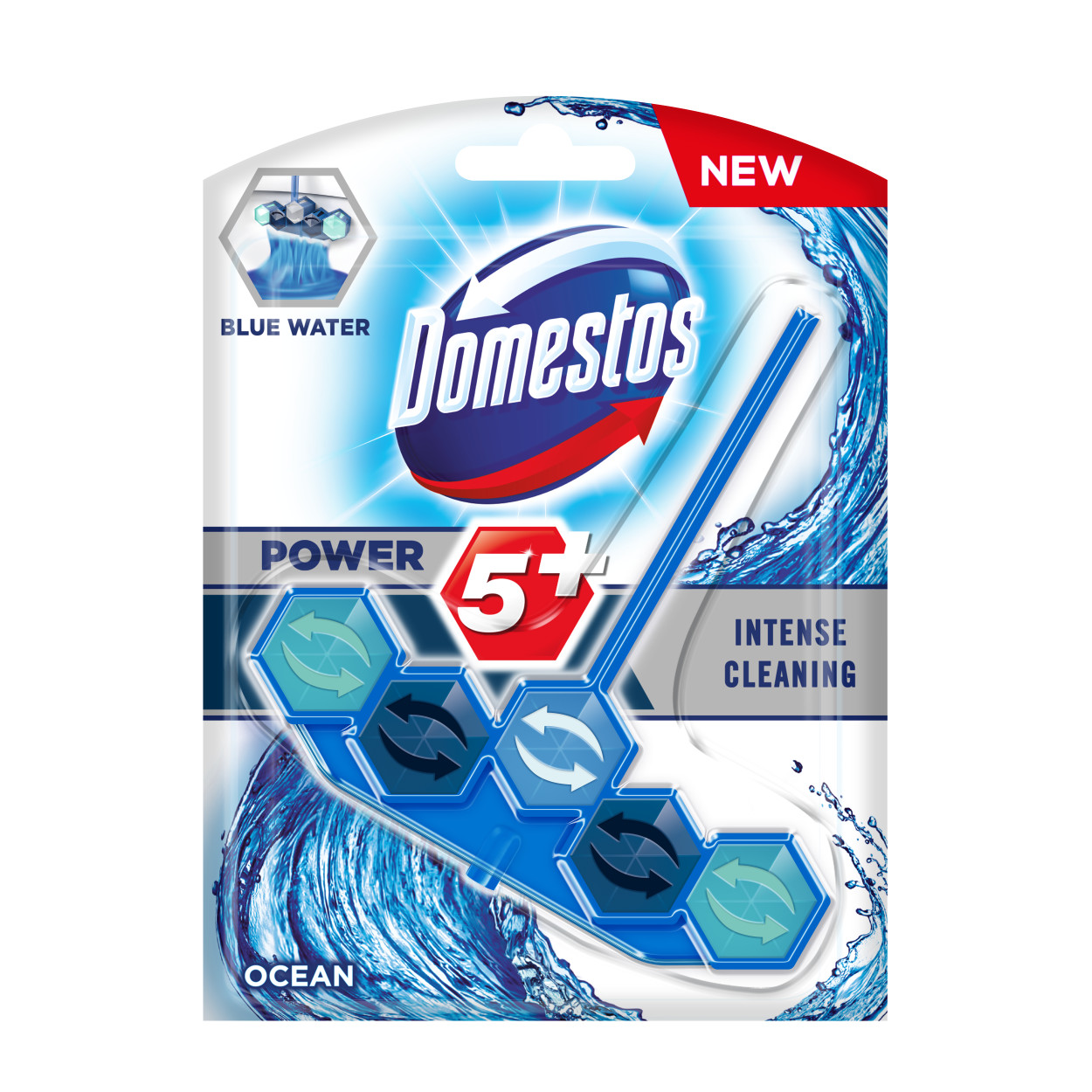 Domestos Power 5+ Ocean Active Blue Water packshot