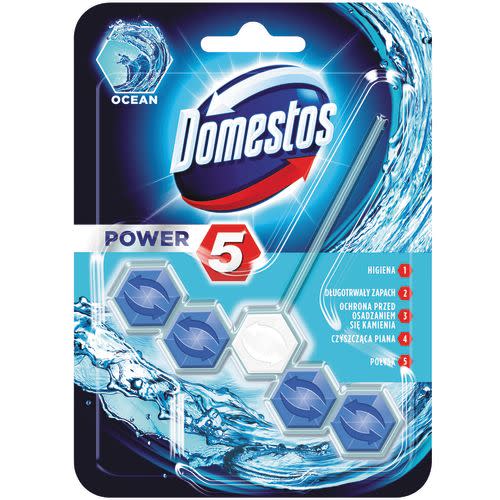 KOSTKA TOALETOWA DOMESTOS POWER5 OCEAN 1X55G