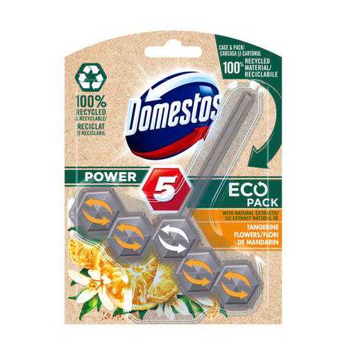 Domestos Power 5 EcoPack cu extract natural de florin de mandarin