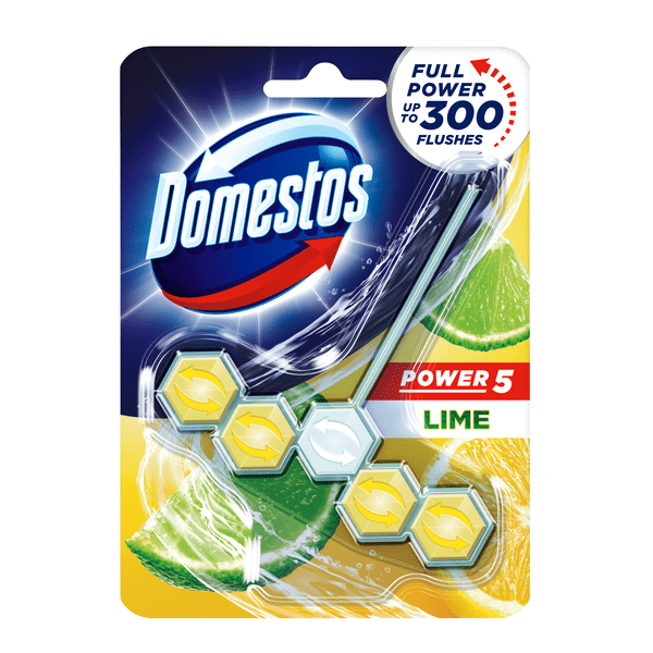 Domestos Power 5 Lime Toilet Block